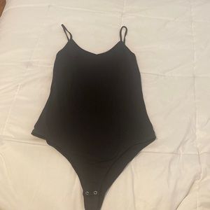 Black tank body suit